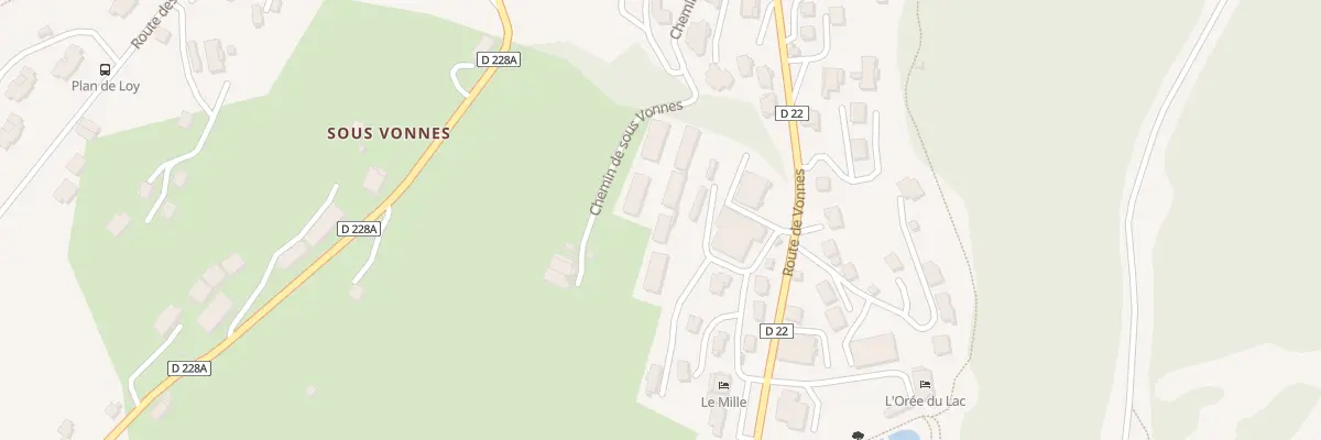 Plan du 43 Che de Vonnes à Châtel
