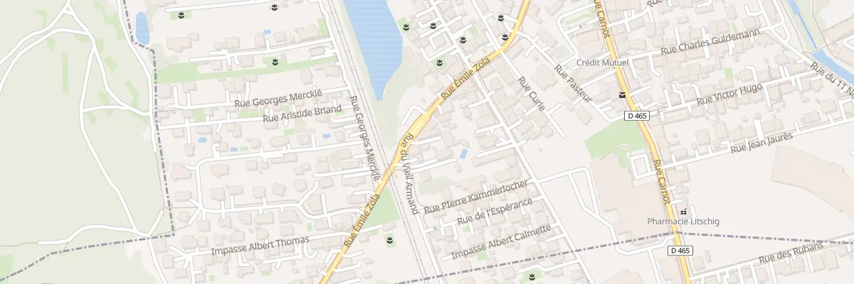 Plan du 25 Rue Emile Zola à Valdoie