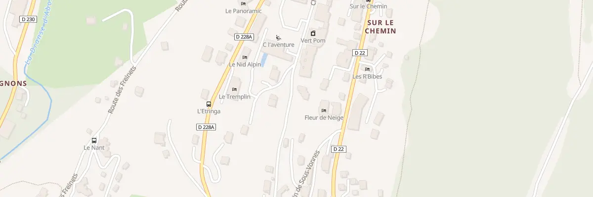 Plan du 241 Che de l’Etringa à Châtel