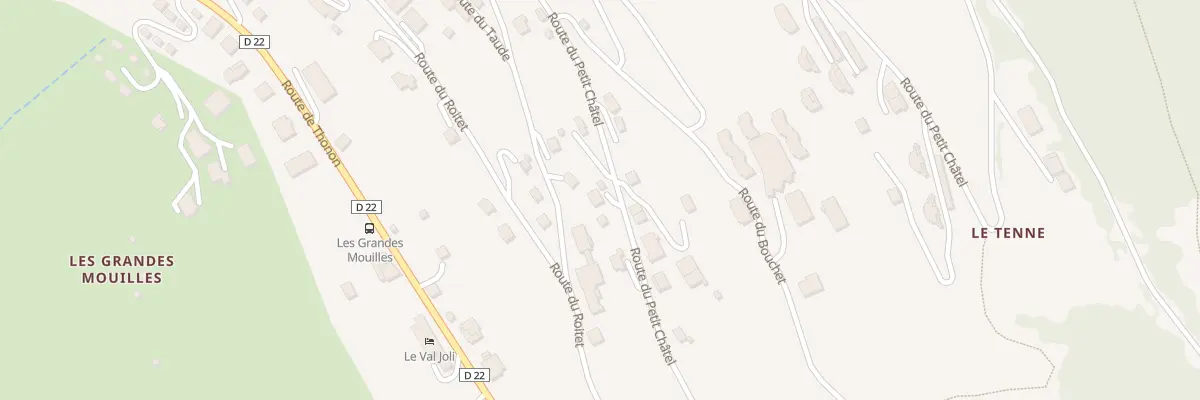 Plan du 647 Rte du Petit Châtel à Châtel
