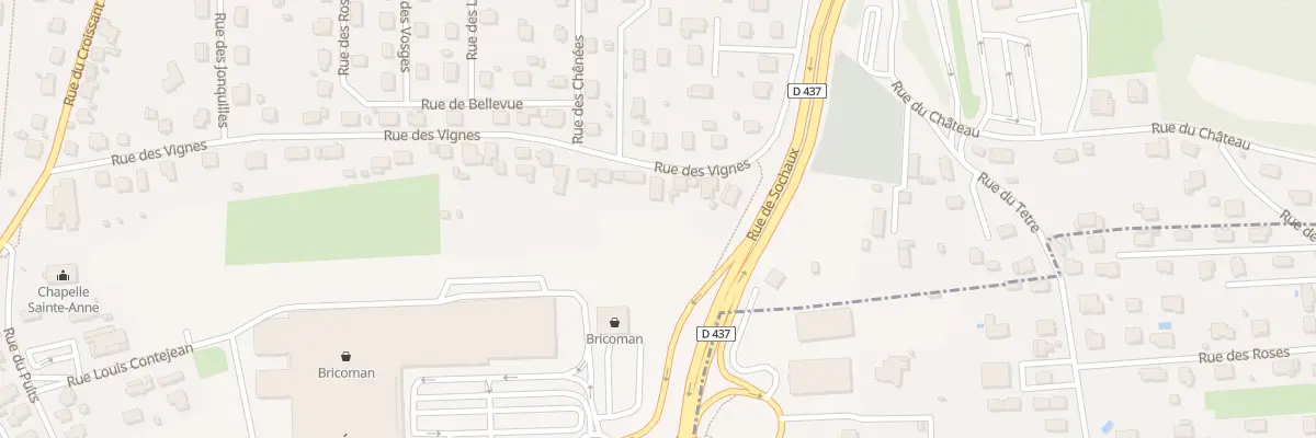 Plan du 7 Rue des Vignes à Exincourt