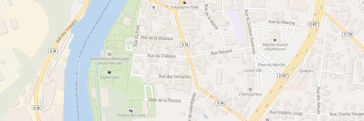 Plan du 82 Gr Grande Rue à Audincourt