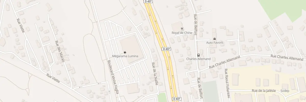 Plan du 14 Rue de la Naille à Audincourt