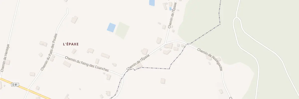 Plan du 2834 Che de l’Epaxe à Biffontaine