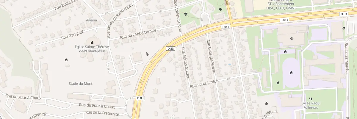 Plan du 29 Rue Adrien Guidon à Belfort