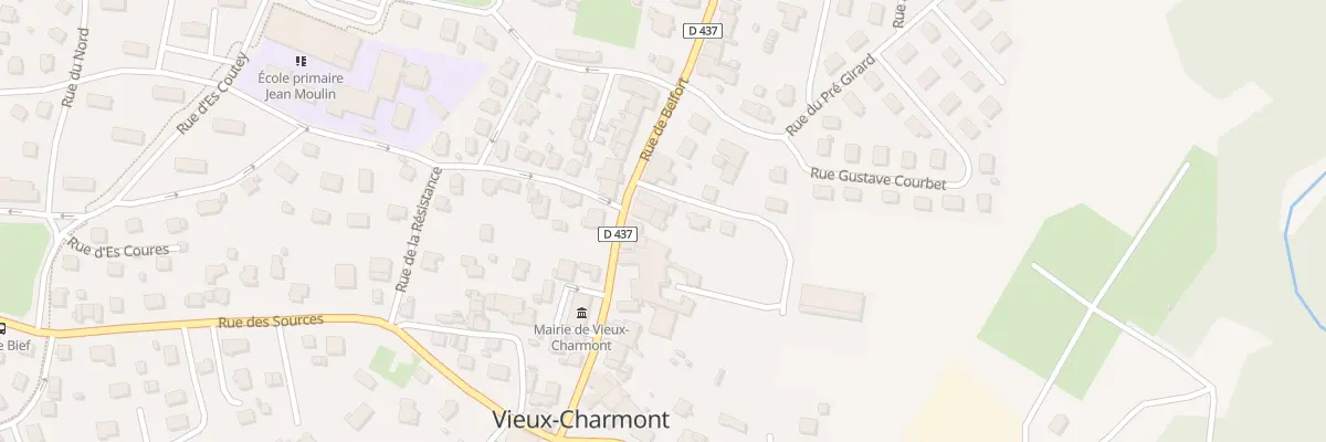 Plan du 58 Rue de Belfort à Vieux-Charmont