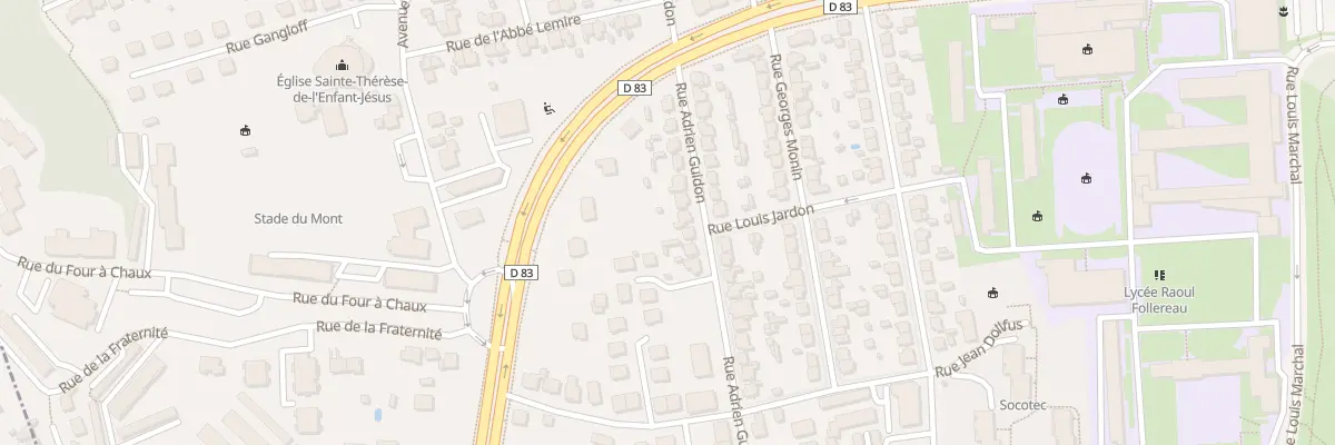 Plan du 19 Rue Adrien Guidon à Belfort