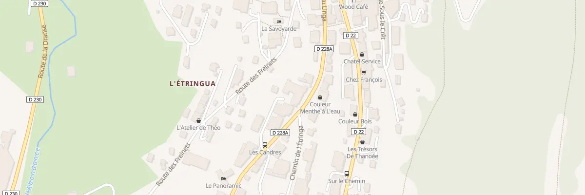 Plan du 234 Rte du Linga à Châtel