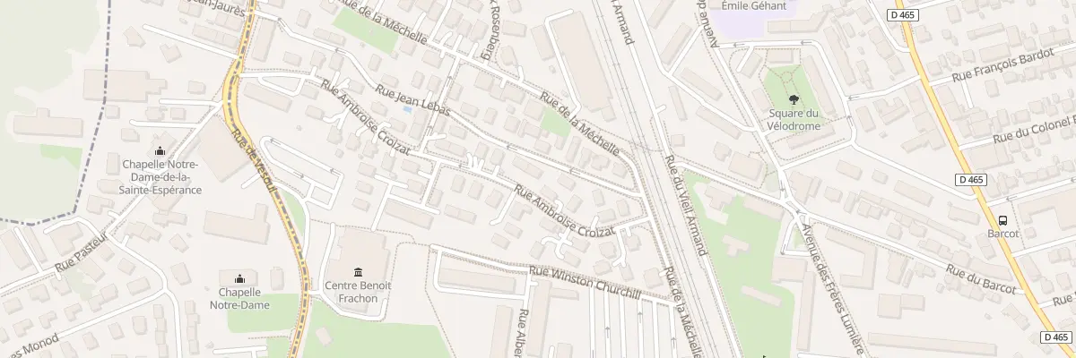 Plan du 5 Rue Lebas à Belfort