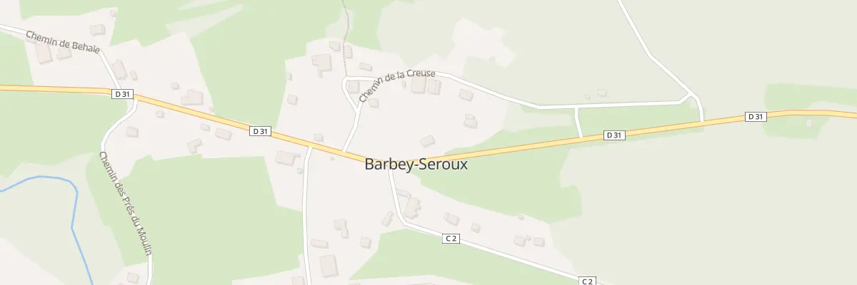 Plan du 2 Rte de Granges à Barbey-Seroux