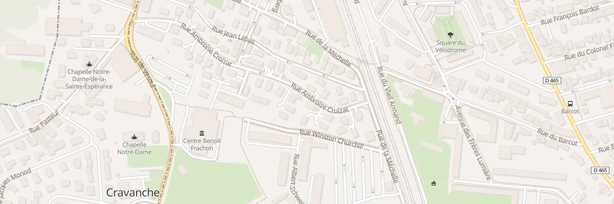 Plan du 15 Rue Ambroise Croizat à Belfort