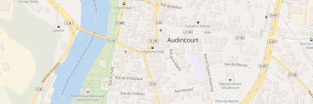 Plan du 81 Grande Rue à Audincourt