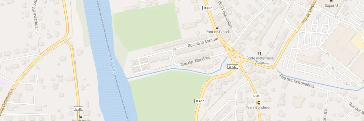Plan du 10 Rue des Flandres à Audincourt