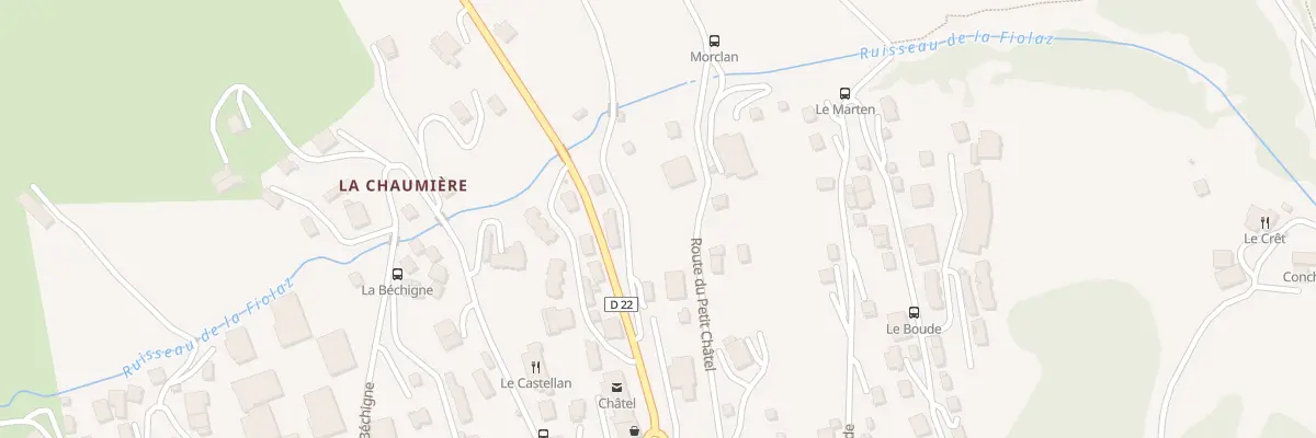 Plan du 56 Rte du Roitet à Châtel