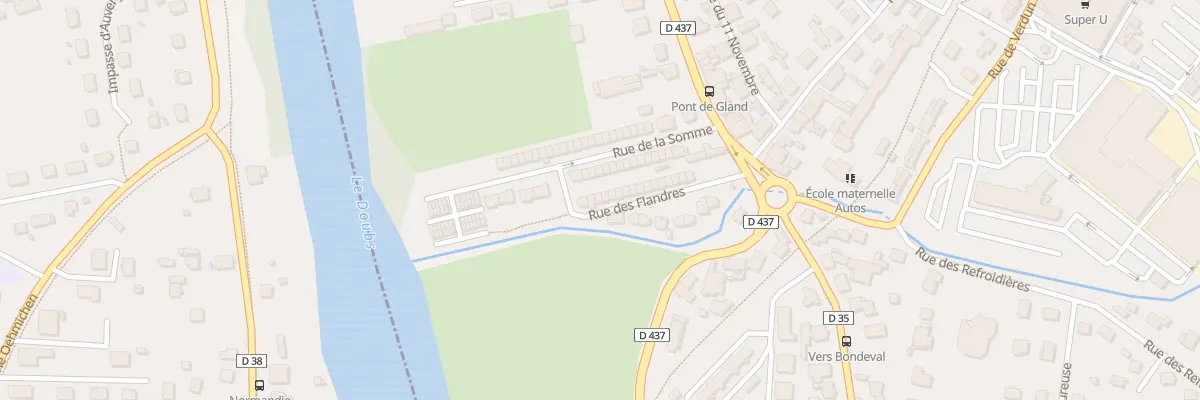 Plan du 11 Rue des Flandres à Audincourt