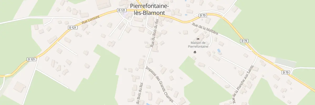 Plan du 11 Rue du Bois du Roi à Pierrefontaine-lès-Blamont