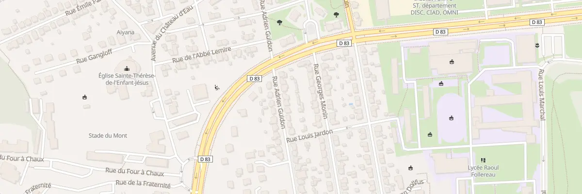 Plan du 40 Rue Adrien Guidon à Belfort