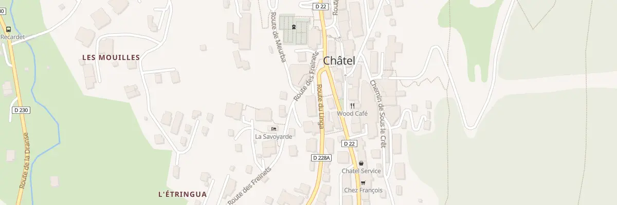 Plan du 66 Rte du Linga à Châtel