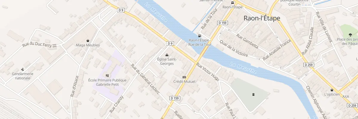 Plan du 7 Rue Denfert Rochereau à Raon-l’Étape