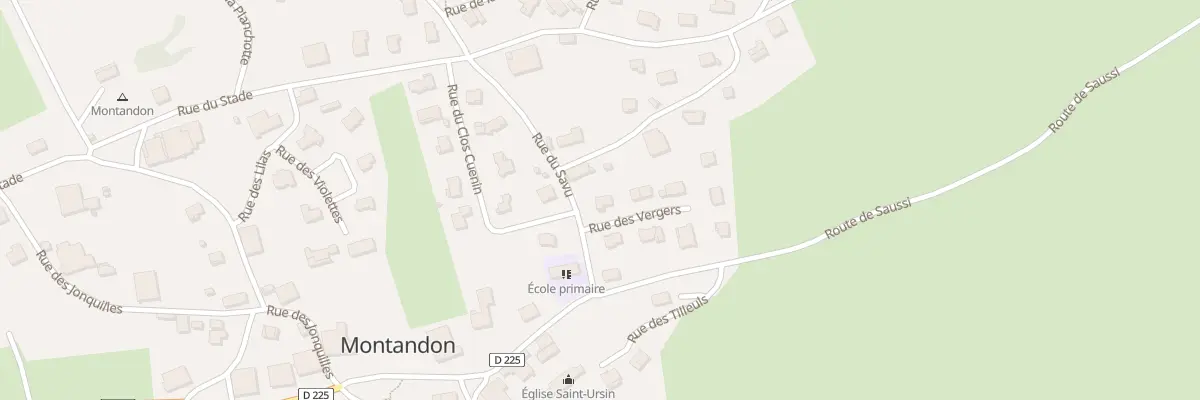 Plan du 2 Rue des Vergers à Montandon