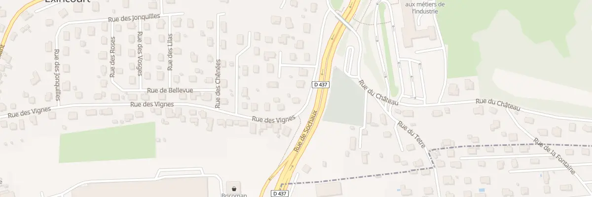 Plan du 10 Rue des Vignes à Exincourt