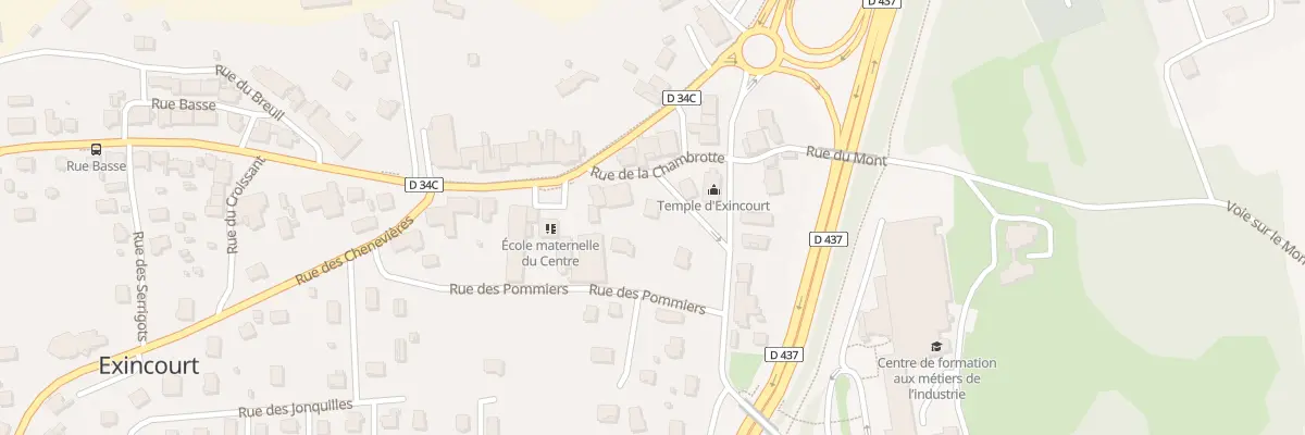 Plan du 3 Rue du Loup à Exincourt