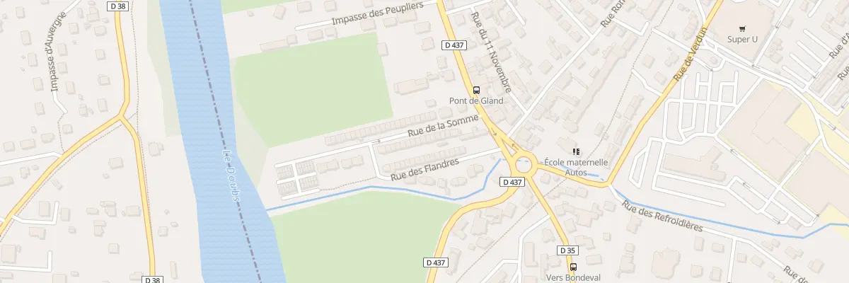 Plan du 33 Rue de la Somme à Audincourt