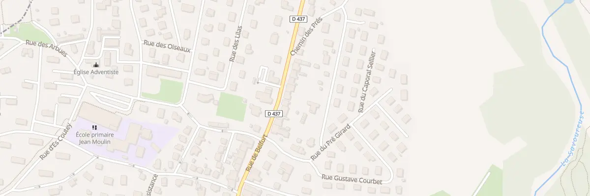 Plan du 80 Rue de Belfort à Vieux-Charmont