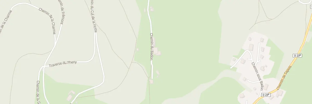 Plan du 45 Che du Badon à Gérardmer