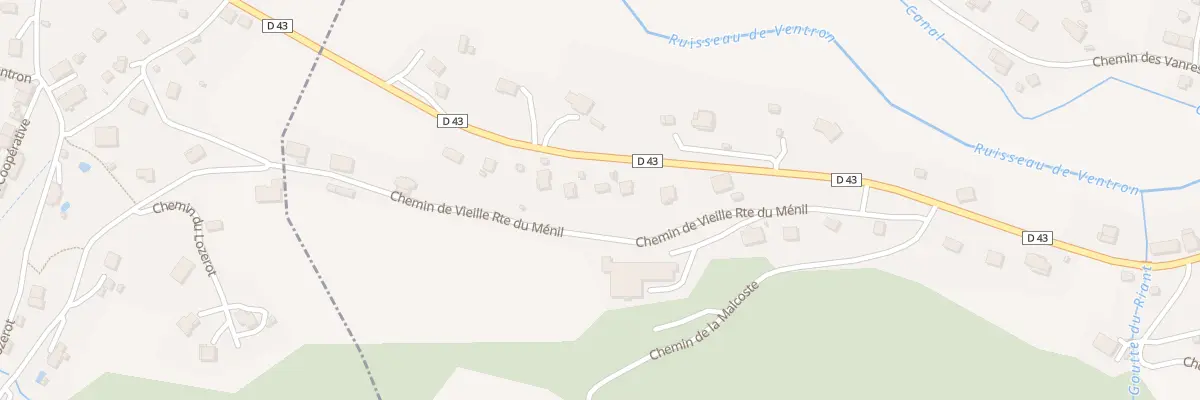 Plan du 29 Cd 43 Le Daval à Ventron