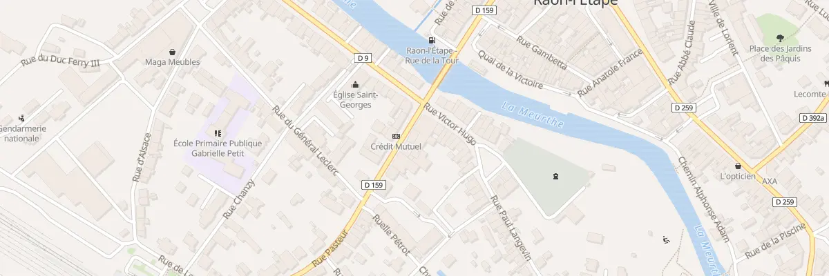 Plan du 5 Rue Pasteur à Raon-l’Étape
