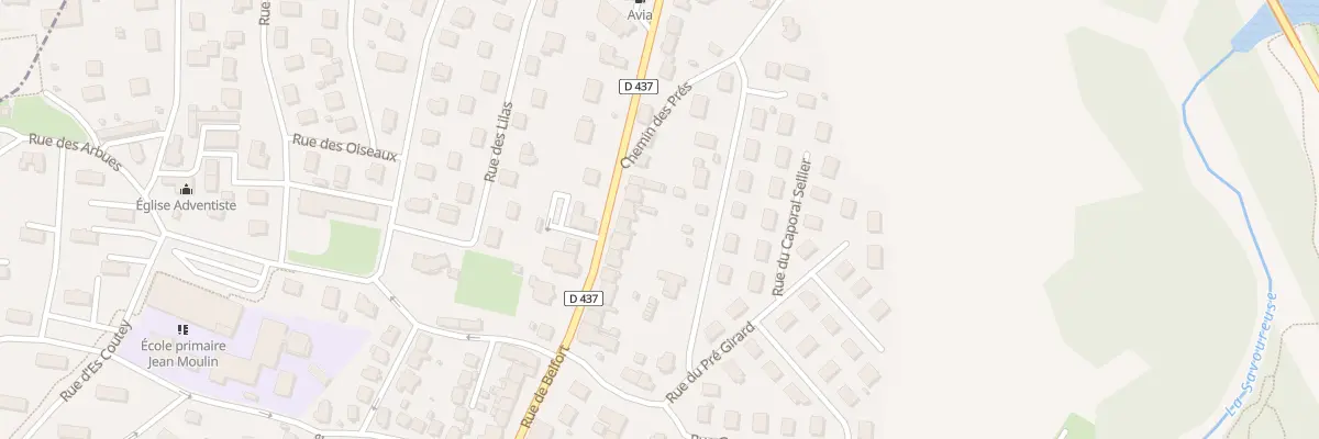 Plan du 86 Rue de Belfort à Vieux-Charmont