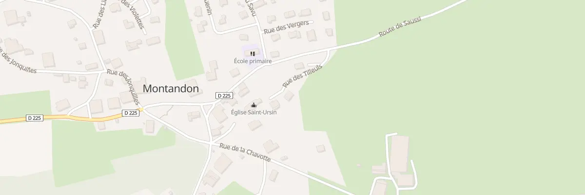 Plan du 2 Rue des Tilleuls à Montandon