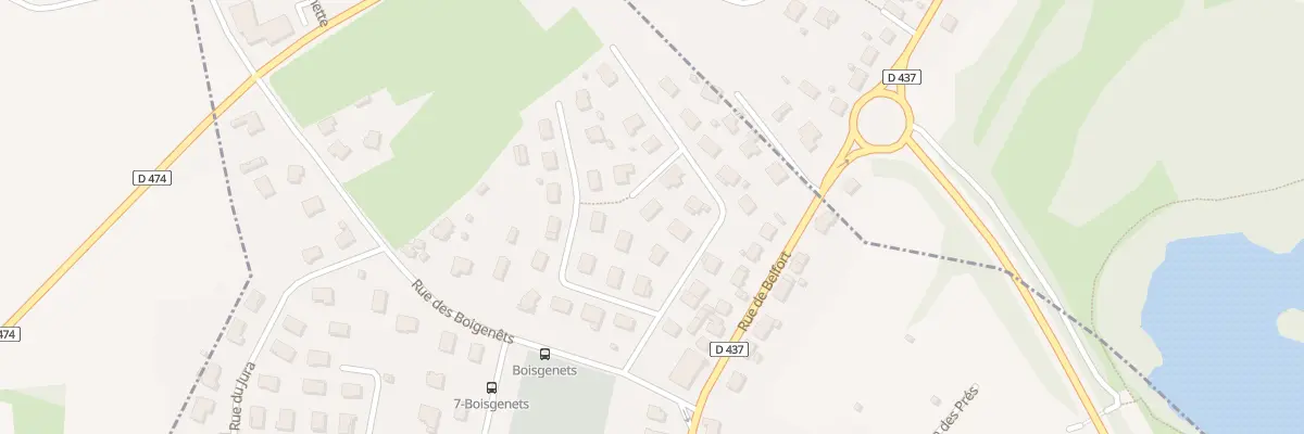 Plan du 9 Rue du Marechal Leclerc à Vieux-Charmont