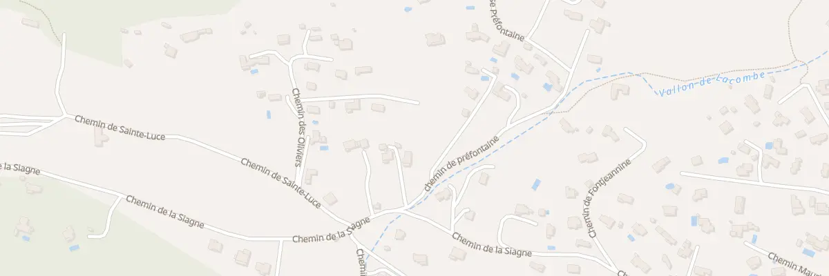 Plan de Che des Oliviers à Saint-Vallier-de-Thiey