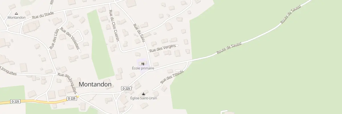 Plan du 3 Rue des Vergers à Montandon