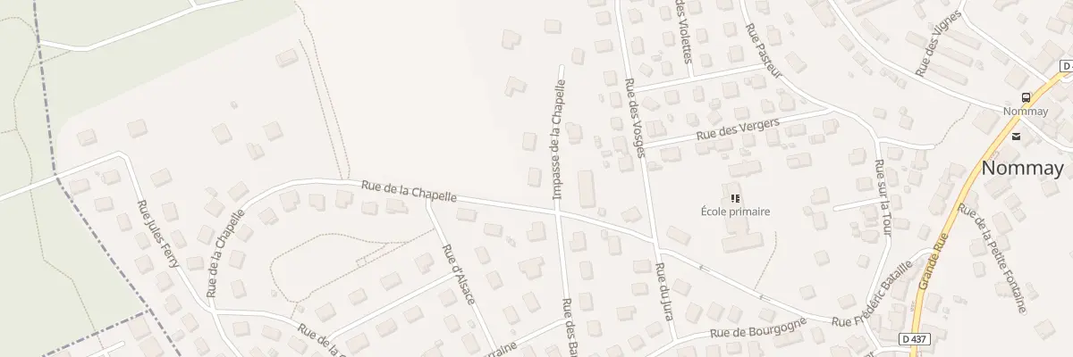 Plan du 1 Imp de la Chapelle à Nommay