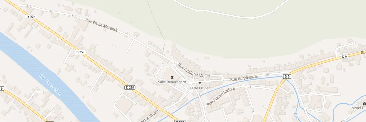 Plan du 15 Rue Adelphe Muller à Raon-l’Étape