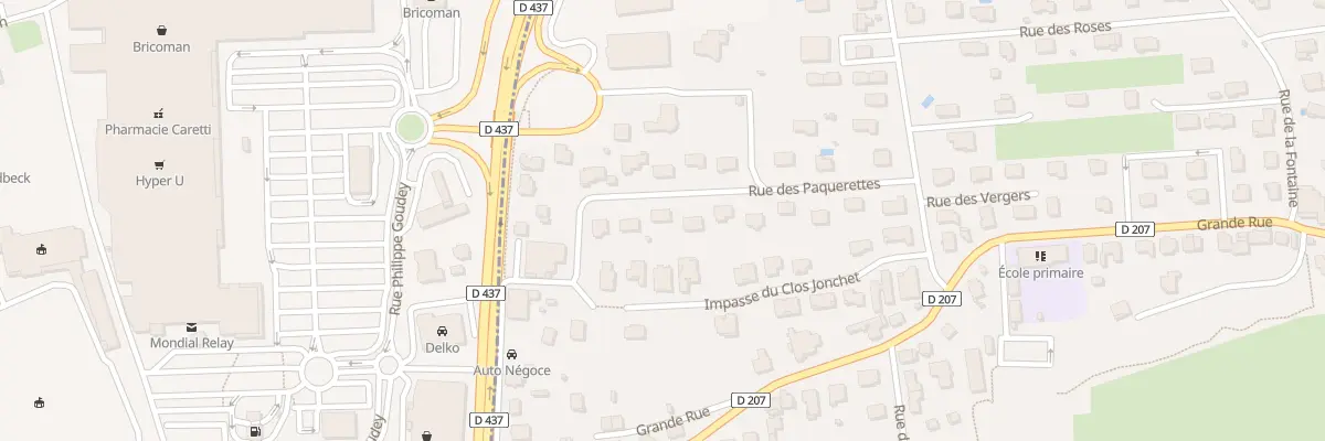 Plan du 15 Rue des Paquerettes à Taillecourt
