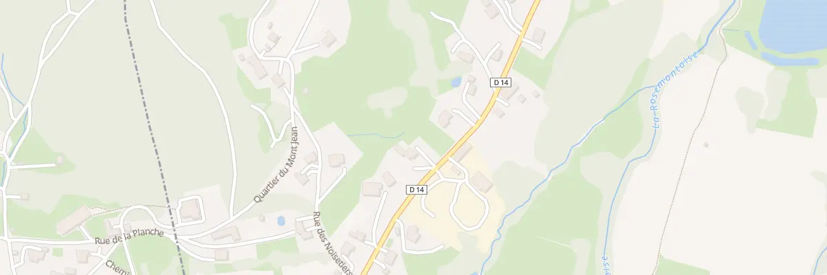 Plan du 33 Rte du Rosemont à Vescemont