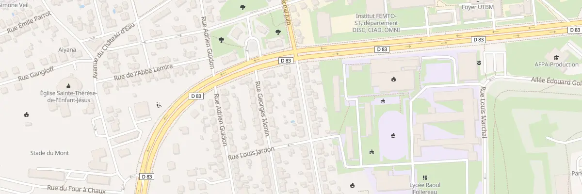 Plan du 45 Rue Jean Dollfus à Belfort