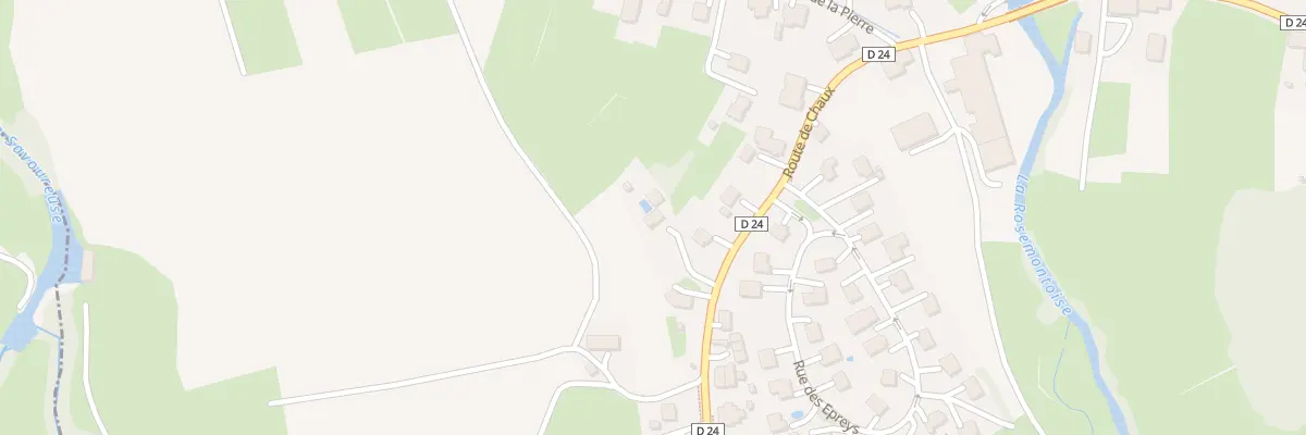 Plan du 40B Rte de Chaux à Rougegoutte