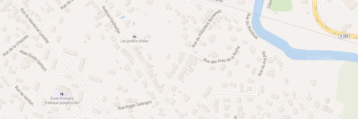 Plan du 7 Rue President Roosevelt à Raon-l’Étape