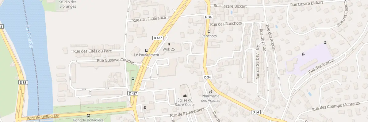 Plan du 26B Rue de Seloncourt à Audincourt