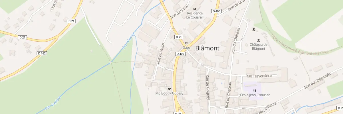 Plan du 60 Rue du Dix Huit Novembre à Blâmont
