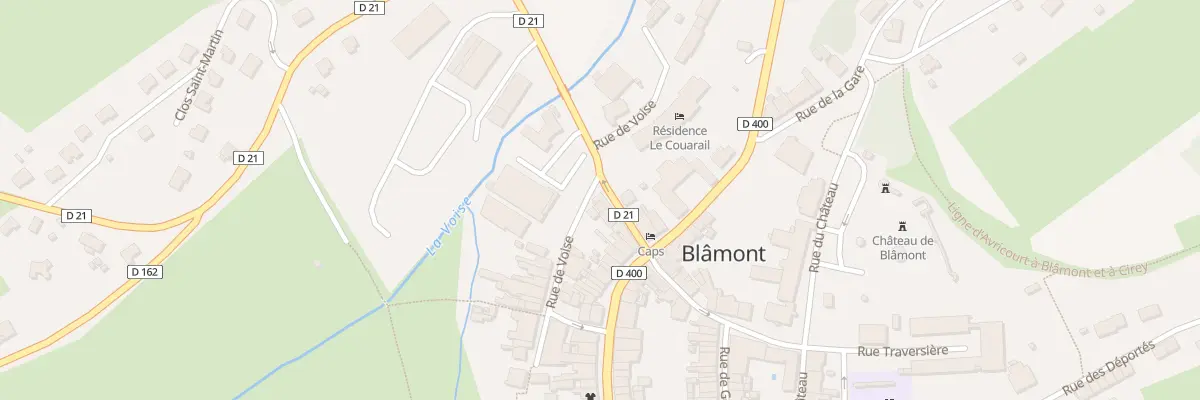 Plan du 13 Rue de Voise à Blâmont
