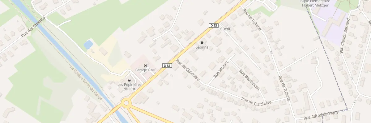 Plan du 1 Rue de la Claichière à Bavilliers