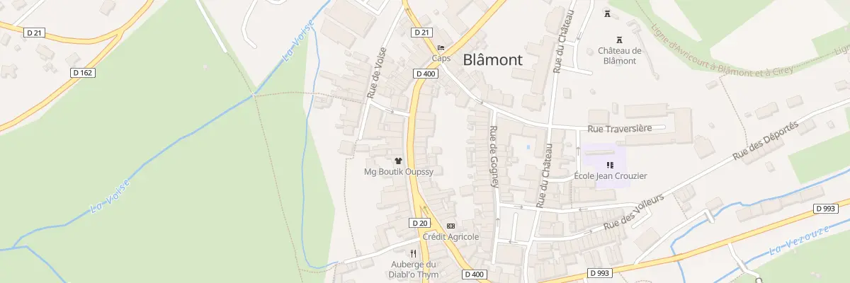 Plan du 43 Rue du Dix Huit Novembre à Blâmont
