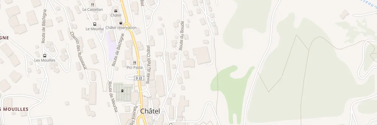 Plan du 166 Rte du Boude à Châtel