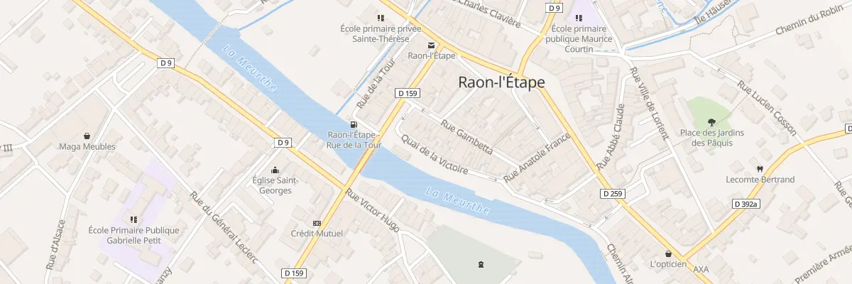Plan du 7 Quai de la Victoire à Raon-l’Étape